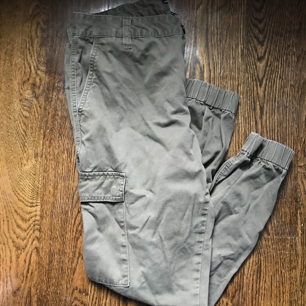 Green/Grey Large Pocket Jogger/Chino